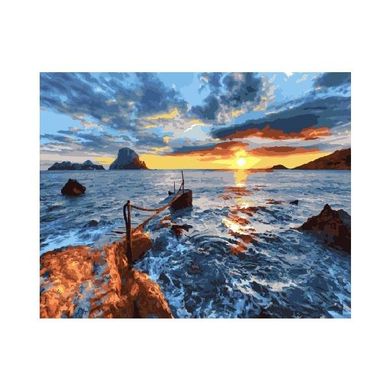 Картина за номерами "На заході сонця" BrushMe полотно на підрамнику 40х50см BS24594 в інтернет-магазині "Я - Picasso"