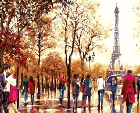 Картина за номерами "Осінній Париж" BrushMe полотно на підрамнику 40x50см GX21174 в інтернет-магазині "Я - Picasso"