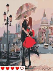 Картины по номерам "Поцелуй" Барвы холст на подрамнике 40x50 см 0014Л1 в интернет-магазине "Я - Picasso"