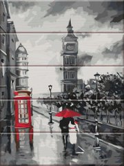 Картина по номерам на дереве - Старый Лондон 30x40 см в интернет-магазине "Я - Picasso"