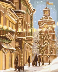 Картина по номерам "Зимова Вінниця" BrushMe холст на подрамнике 40x50см BS53415 в интернет-магазине "Я - Picasso"
