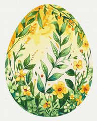 Картина за номерами "Квіткове Великоднє яйце" BrushMe полотно на підрамнику 40x50см BS53946 в інтернет-магазині "Я - Picasso"