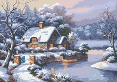 Картина по номерам "Зимова казка" полотно на підрамнику 40x28 см RB-0467 в інтернет-магазині "Я - Picasso"