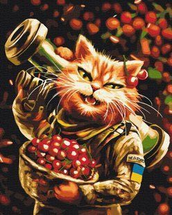 Картина за номерами "Котик Мелітополь. Марианна Пащук" BrushMe полотно на підрамнику 40х50см BS53699 в інтернет-магазині "Я - Picasso"
