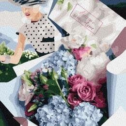 Картина за номерами "Букет для ретро леді" BrushMe полотно на підрамнику 40x50см GX37545 в інтернет-магазині "Я - Picasso"