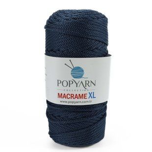 Пряжа Macrame Xl/Макраме ХЛ, антрацит B-516, Popyarn