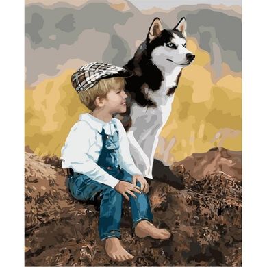 Картина за номерами "Справжні друзі" Ідейка полотно на підрамнику 40x50см КНО4660 в інтернет-магазині "Я - Picasso"
