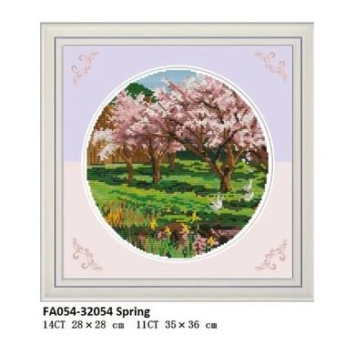 Весна Набір для вишивання хрестиком з друкованою схемою на тканині Joy Sunday FA054 в інтернет-магазині "Я - Picasso"