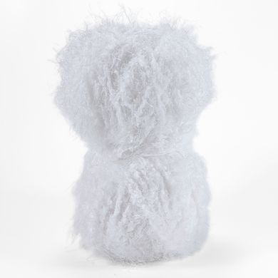 Пряжа Fluffy/Флуфи, белый В-703, Popyarn