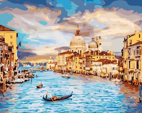 Картина за номерами "Небесна Венеція" BrushMe полотно на підрамнику 40x50см GX22296 в інтернет-магазині "Я - Picasso"