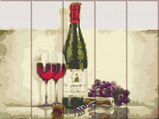 Картина за номерами на дереві "Вино для двох" ArtStory подарункова упаковка 30x40см ASW116 в інтернет-магазині "Я - Picasso"