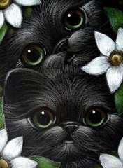Алмазная мозаика "Зеленоглазые котята" Алмазная мозаика 30x40см DM-342 в интернет-магазине "Я - Picasso"