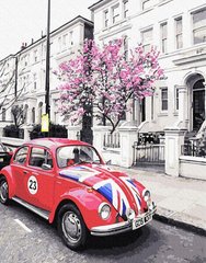 Картина за номерами "Британське авто" BrushMe полотно на підрамнику 40x50см GX27150 в інтернет-магазині "Я - Picasso"