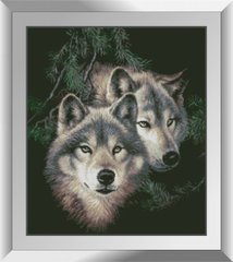 Алмазна мозаїка "Вовки в лісі" Dream Art в коробці 31334 в інтернет-магазині "Я - Picasso"