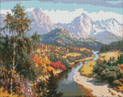 Алмазна мозаїка "Осінь в горах" Ідейка 40x50см AMO7143 в інтернет-магазині "Я - Picasso"