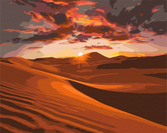 Картина по номерам "Закат в пустыне" BrushMe холст на подрамнике 40x50см BS51757 в интернет-магазине "Я - Picasso"