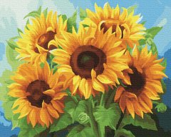 Картина за номерами "Пишний букет соняшників" BrushMe полотно на підрамнику 40x50см GX22743 в інтернет-магазині "Я - Picasso"