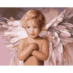 Картина по номерам "Ангел удачі" Идейка холст на подрамнике 40x50см КНО2315 в інтернет-магазині "Я - Picasso"
