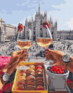 Картина за номерами "Сніданок у Мілані" BrushMe полотно на підрамнику 40x50см BS28592 в інтернет-магазині "Я - Picasso"