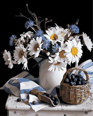 Картина за номерами "Натюрморт з ромашками" ArtStory подарункова упаковка 40x50см AS0837 в інтернет-магазині "Я - Picasso"