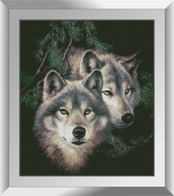 Алмазна мозаїка "Вовки в лісі" Dream Art в коробці 31334 в інтернет-магазині "Я - Picasso"