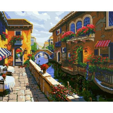 Алмазна картина-розмальовка "Провінційне містечко" BrushMe 3D ефект подарункова коробка 40x50 cм GZS1117 в інтернет-магазині "Я - Picasso"