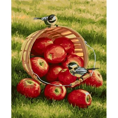 Картина за номерами "Хрусткі яблучка" Ідейка полотно на підрамнику 40x50см КНО2469 в інтернет-магазині "Я - Picasso"