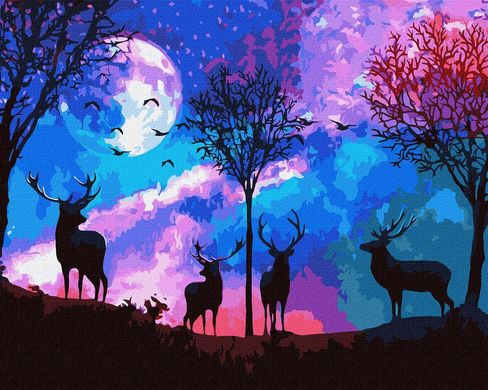 Картина за номерами " Казковий ліс" Ідейка полотно на підрамнику 40x50см KHO5027 в інтернет-магазині "Я - Picasso"