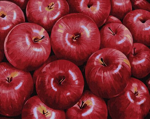 Картина по номерам - Красные яблоки 40х50 в интернет-магазине "Я - Picasso"
