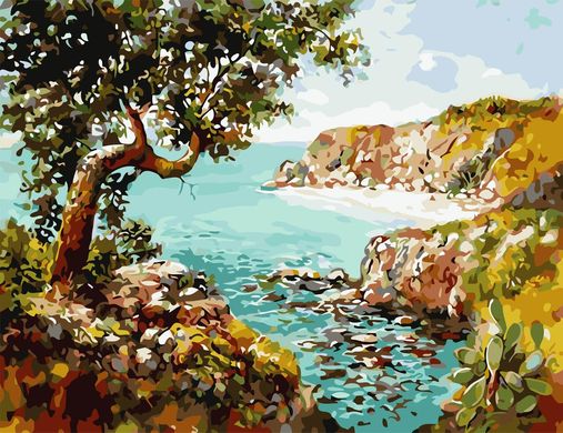 Картина за номерами "Самотній пляж" ArtStory в подарунковій коробці 50x65см AS0833 в інтернет-магазині "Я - Picasso"