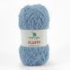 Пряжа Fluffy/Флуфи, голубой В-704, Popyarn