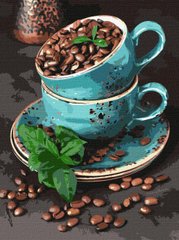 Картина за номерами "Ароматні кавові зерна " Ідейка полотно на підрамнику 30x40см KHO5636 в інтернет-магазині "Я - Picasso"