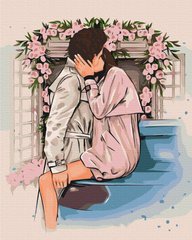 Картина за номерами "Квіткові обійми. Alla Berezovska" BrushMe полотно на підрамнику 40х50см BS53450 в інтернет-магазині "Я - Picasso"