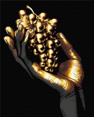 Картина за номерами "Золоте гроно" BrushMe із золотою фарбою на чорному полотні 40x50см BSB0003 в інтернет-магазині "Я - Picasso"