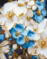 Картина за номерами "Біло-блакитні квіти" з фарбами металік Origami 40x50см LW 3293 в інтернет-магазині "Я - Picasso"