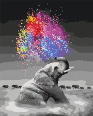 Картина по номерам "Красочный слон" Origami 40x50 см LW 3035 в интернет-магазине "Я - Picasso"