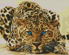 Алмазная мозаика - Леопард притаился 40x50см в интернет-магазине "Я - Picasso"