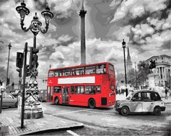 Картина за номерами "Лондонський автобус" BrushMe полотно на підрамнику 40x50см GX8246 в інтернет-магазині "Я - Picasso"