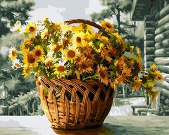 Картина за номерами "Жовті хризантеми" BrushMe полотно на підрамнику 40x50см GX26080 в інтернет-магазині "Я - Picasso"