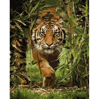 Картина за номерами "Король джунглів" Ідейка полотно на підрамнику 40x50см КНО4043 в інтернет-магазині "Я - Picasso"