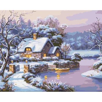 Картина за номерами "Казкова зима" Ідейка полотно на підрамнику 40x50см КНО2248 в інтернет-магазині "Я - Picasso"