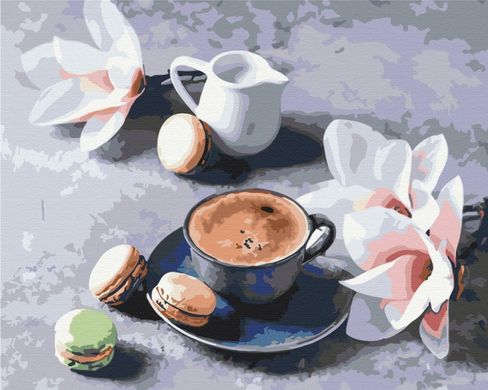 Картина по номерам "Кофе и магнолии" BrushMe холст на подрамнике 40x50см GX34316 в интернет-магазине "Я - Picasso"