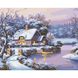 Картина за номерами "Казкова зима" Ідейка полотно на підрамнику 40x50см КНО2248