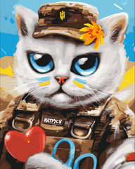 Картина за номерами "Котик лікар" BrushMe полотно на підрамнику 40х50см BS53118 в інтернет-магазині "Я - Picasso"