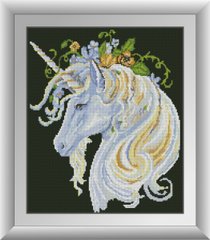 Алмазная мозаика "Единорог в цветах" Dream Art в коробке 30415 в интернет-магазине "Я - Picasso"