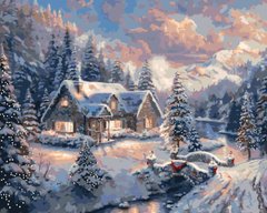 Картина за номерами "Зимовий пейзаж. Новорічна" Origami 40x50 см LW 3253 в інтернет-магазині "Я - Picasso"