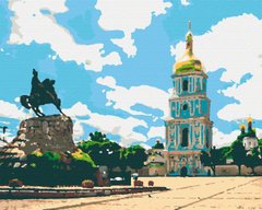 Картина по номерам "Софіївська площа" холст на подрамнике 40x50 см RB-0280 в інтернет-магазині "Я - Picasso"
