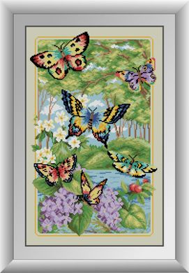 30120 Лесные бабочки. Dream Art. Набор алмазной живописи (квадратные, полная) в интернет-магазине "Я - Picasso"