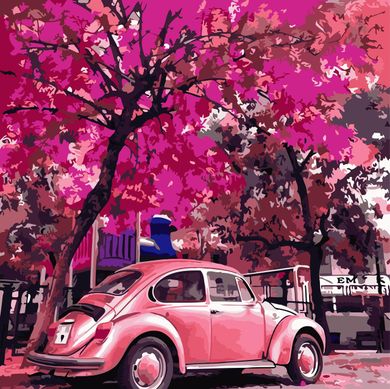 Картина за номерами "Ретро авто" ArtStory полотно на підрамнику 40х40см AS0793 в інтернет-магазині "Я - Picasso"