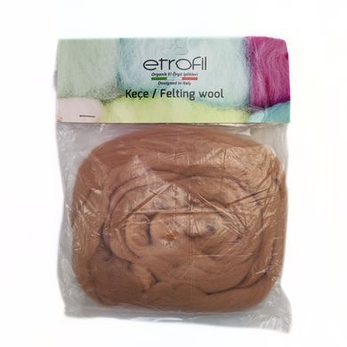 Пряжа Kece Felting Wool/Кесе Фелтинг Вул,кофе с молоком 70767, Etrofil